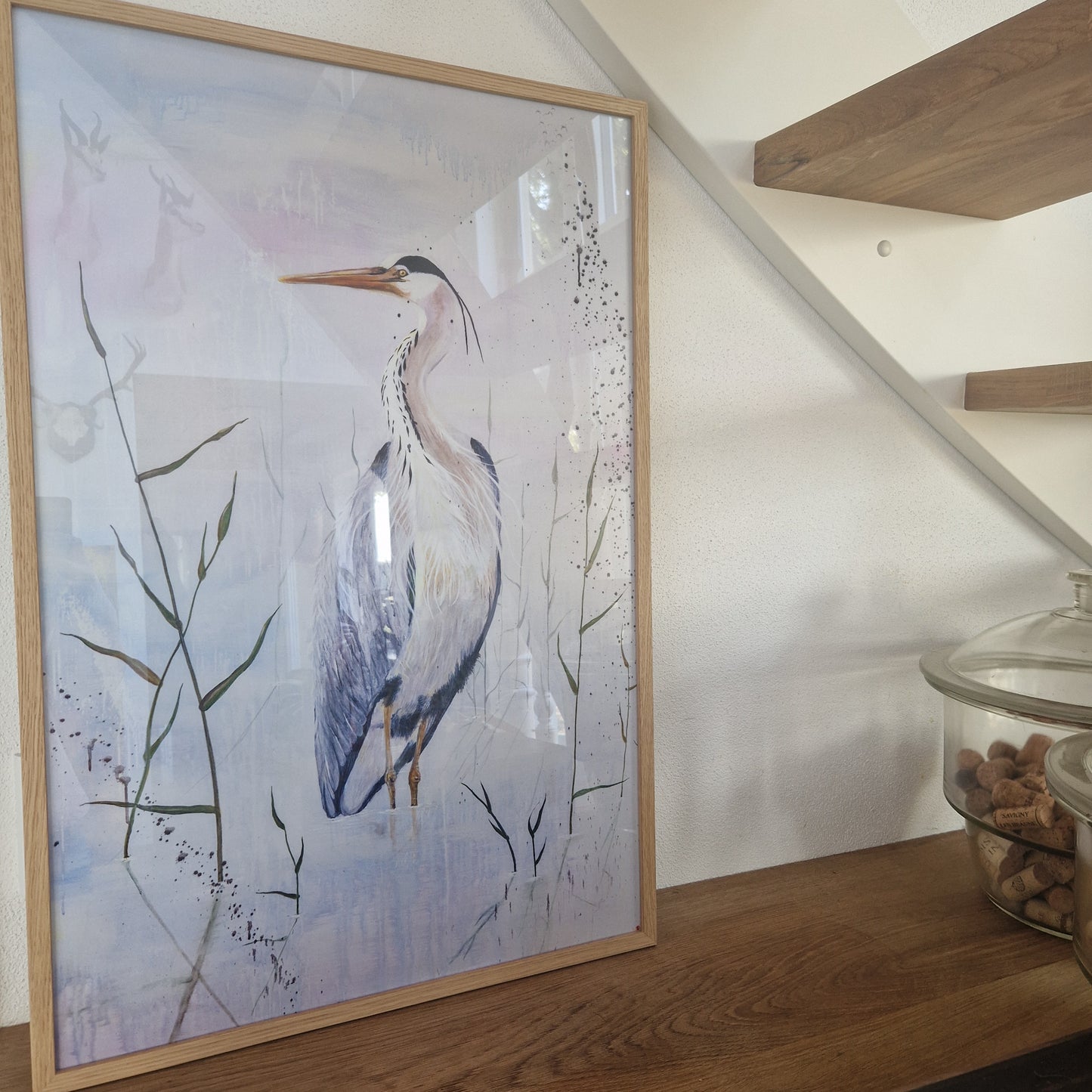 GREY HERON | Fine Art Giclée print