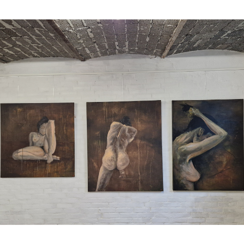Naakte vrouw | Origineel schilderij | Simone Freiheit