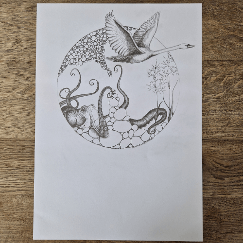 Noords 2 | Originele tekening | Simone Freiheit