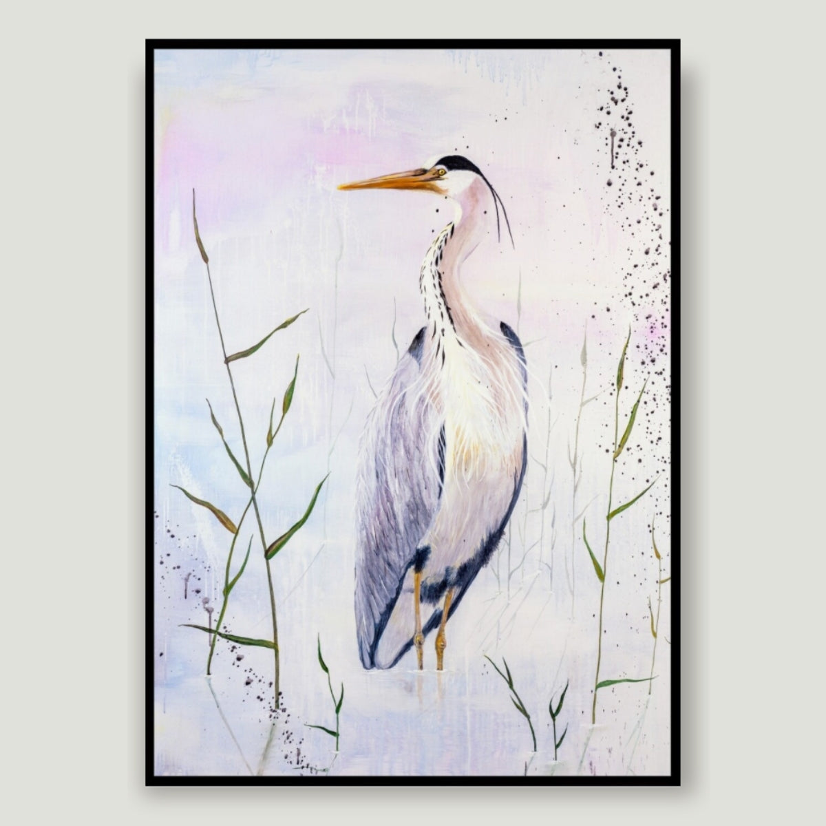 GREY HERON | Fine Art Giclée print