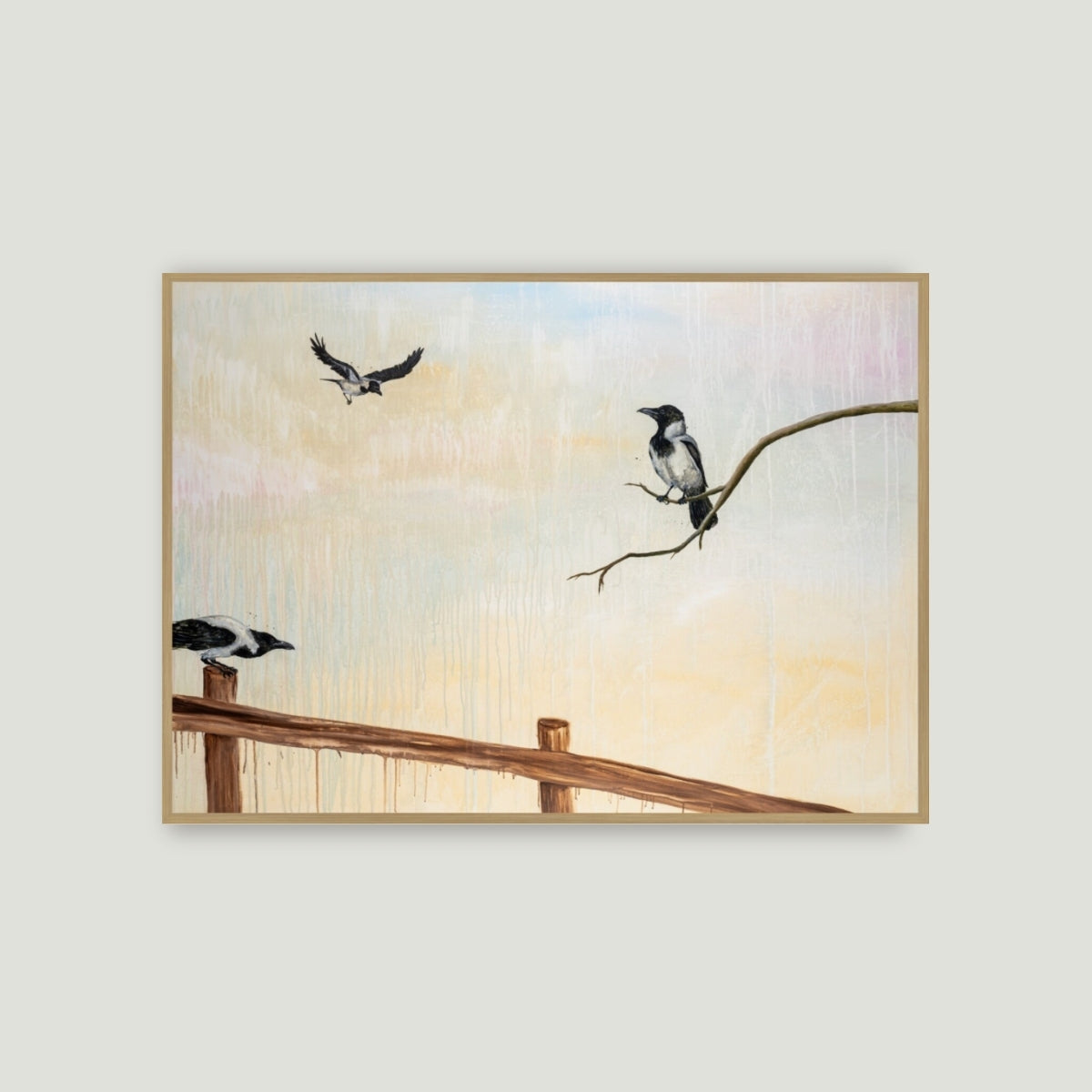 GREY CROW | Fine Art Giclée print