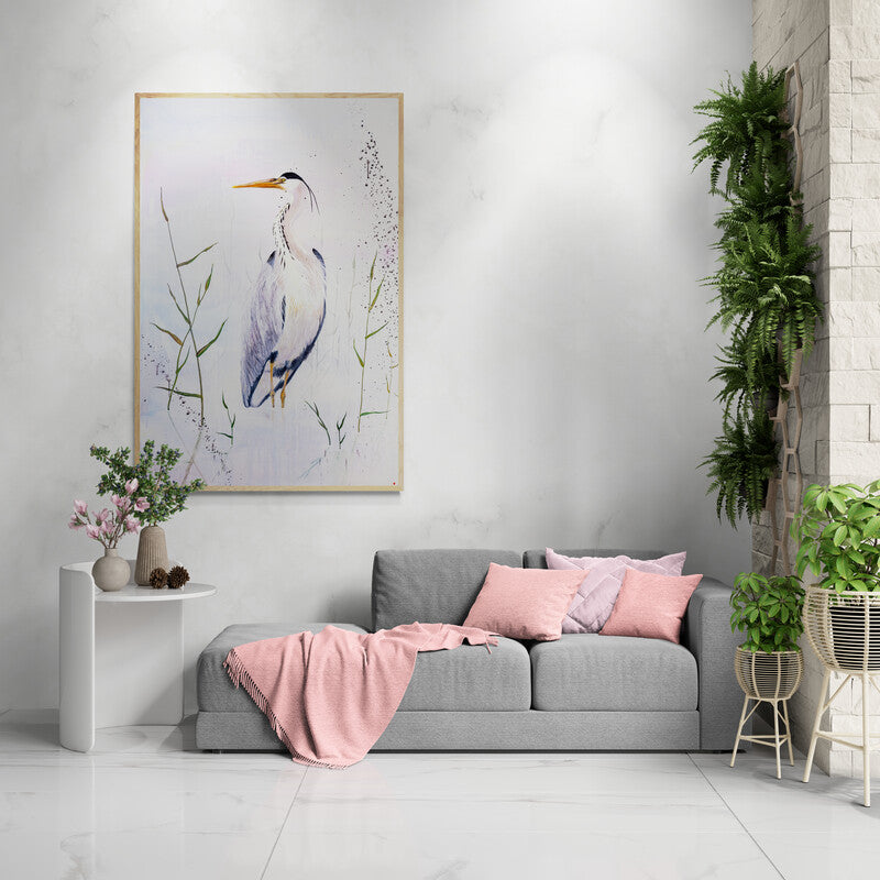 GREY HERON | Fine Art Giclée print