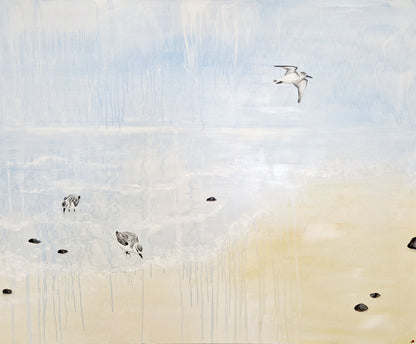 SANDERLINGS | Original painting | Simone Freiheit