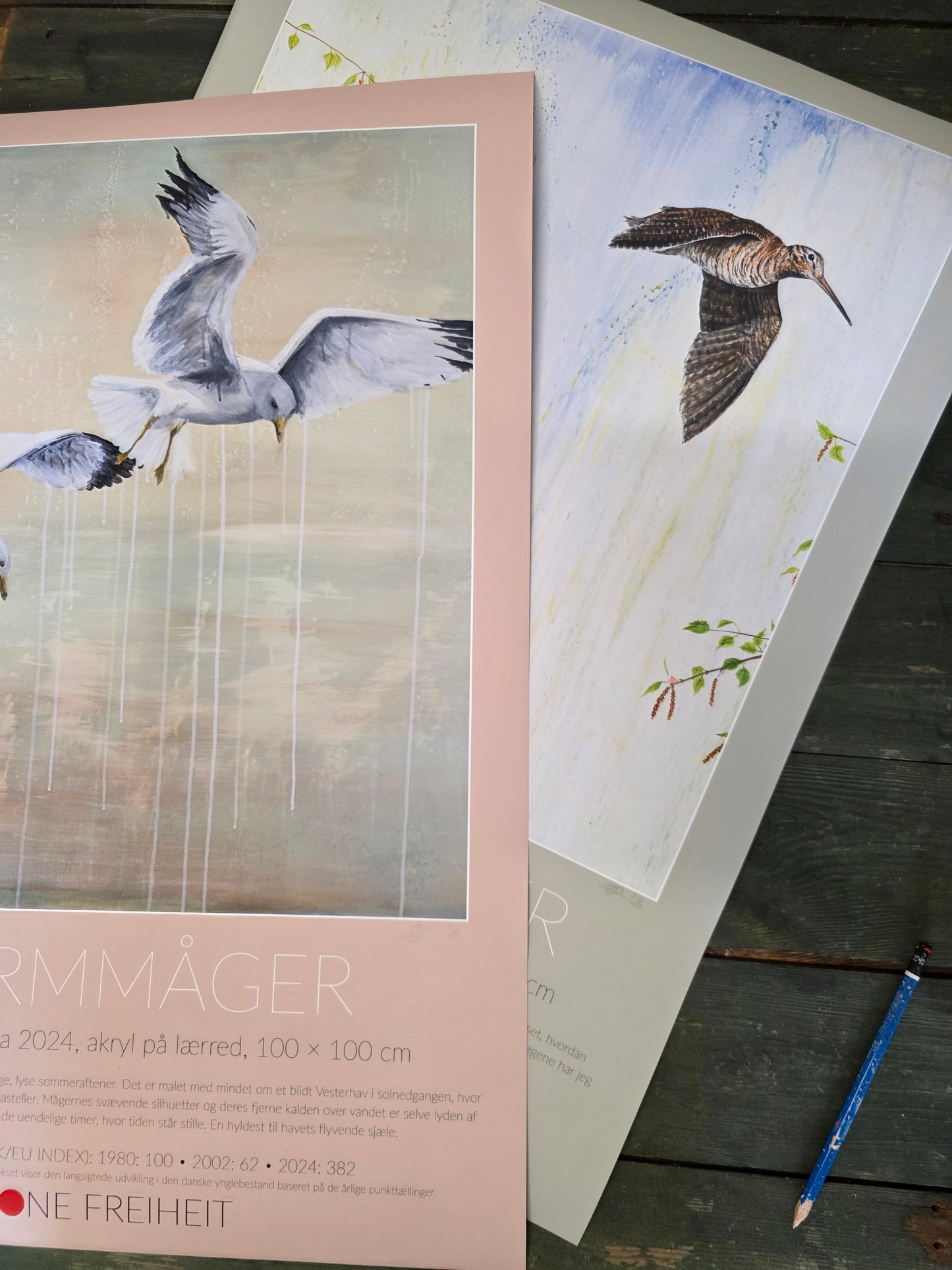 Kunstplakat Stormmåger