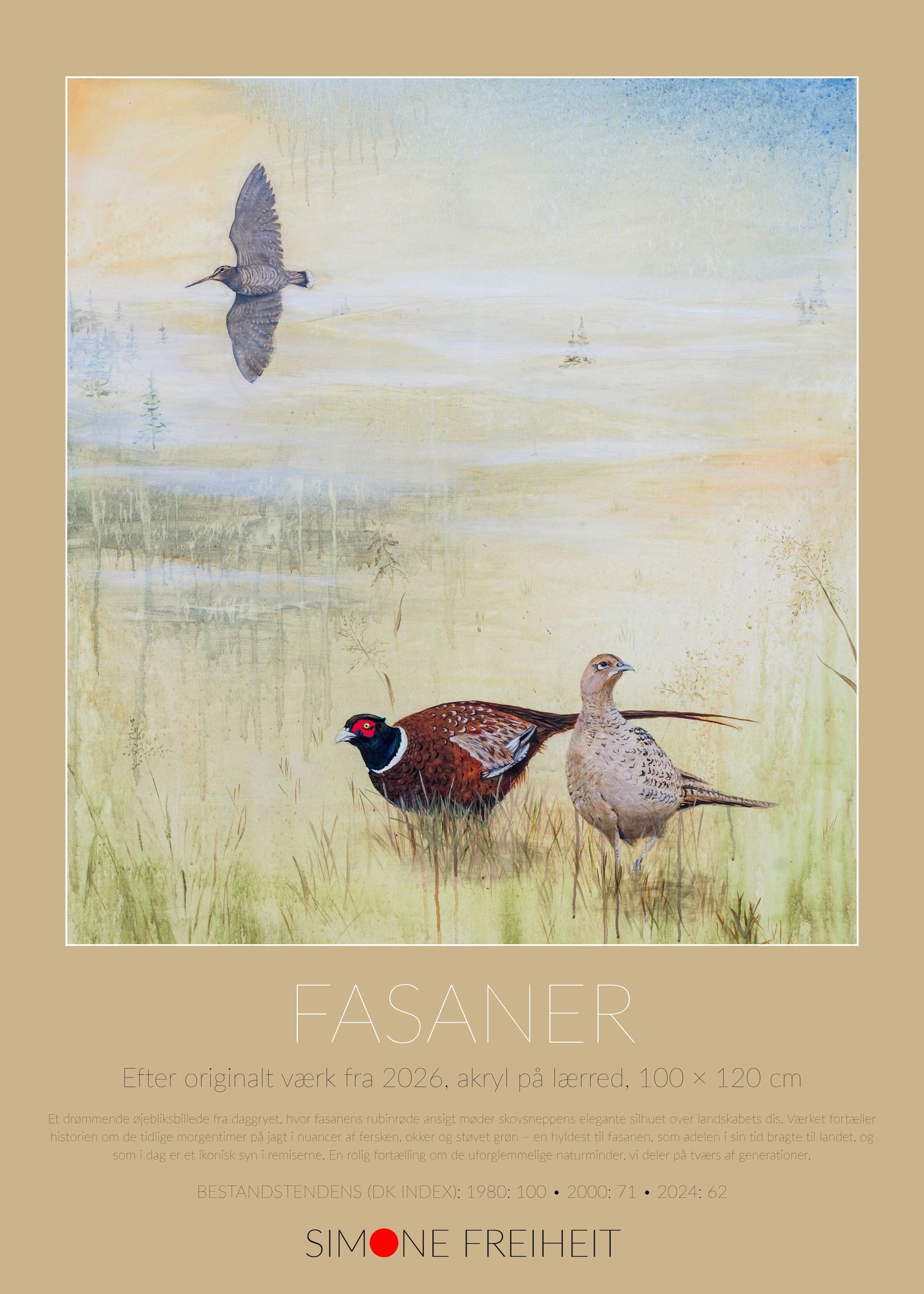 Kunstplakat Fasaner