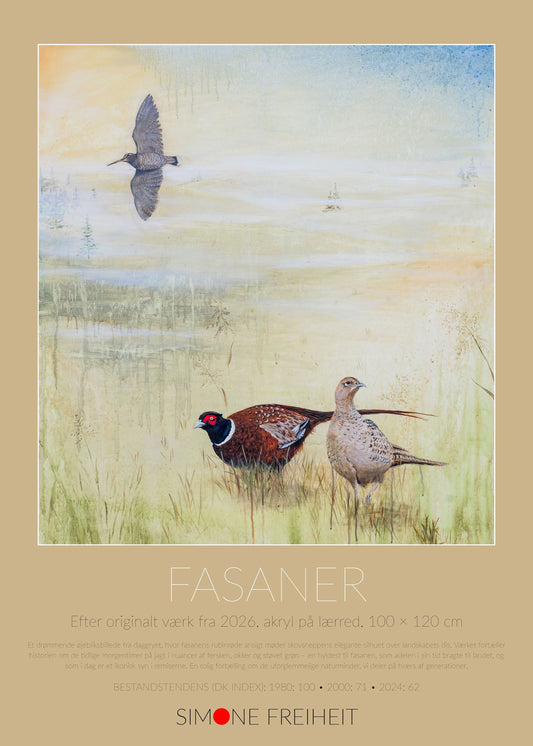 Kunstplakat Fasaner