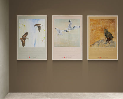 Kunstplakat Stormmåger