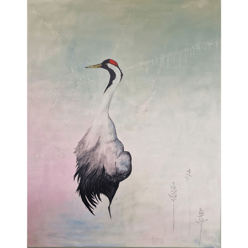 Crane 2 | Original painting | Simone Freiheit