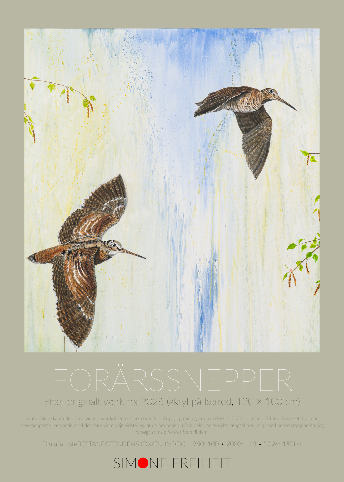 Kunstplakat Forårssnepper