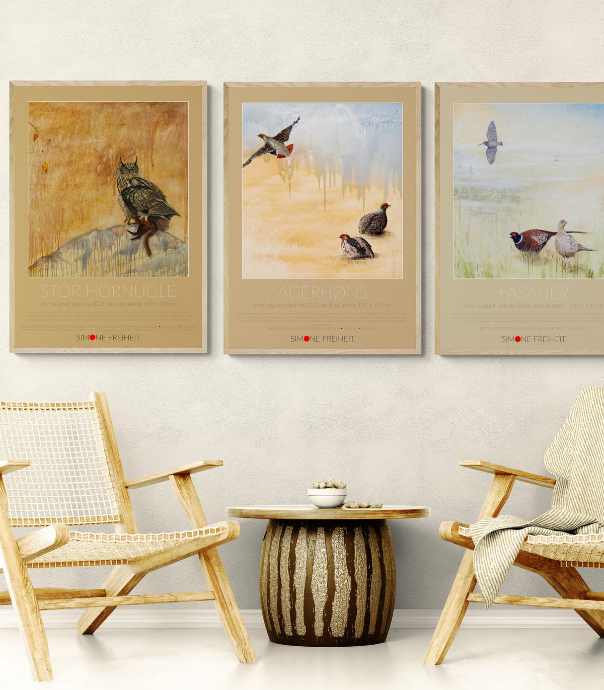 Kunstplakat Fasaner
